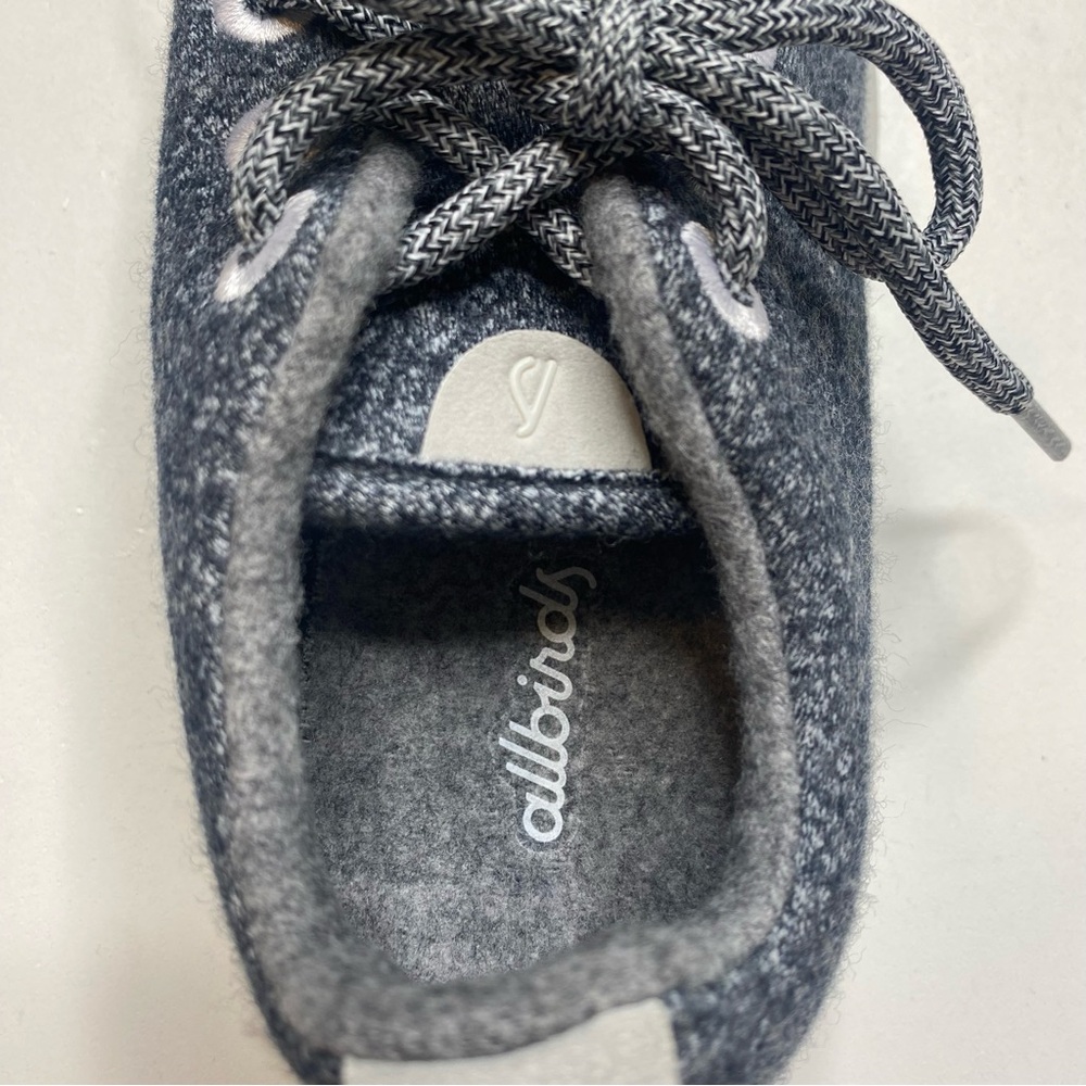Allbirds Wool Runners in Natural Grey Light Grey Sole Lace Up Sneakers Shoes 7 - Picture 11 of 13